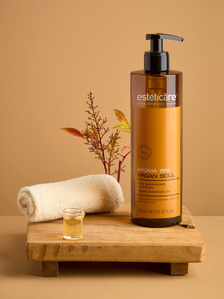 Foto singola del prodotto Olio massaggio all'Argan della linea Aroma Spa Argan Soul - Esteticare